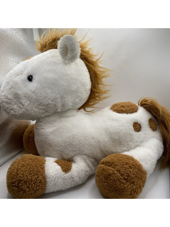 Animal Adventure Other - Animal Adventure Pinto Horse Plush Stuffed Animal White Brown Spots Abt 18"